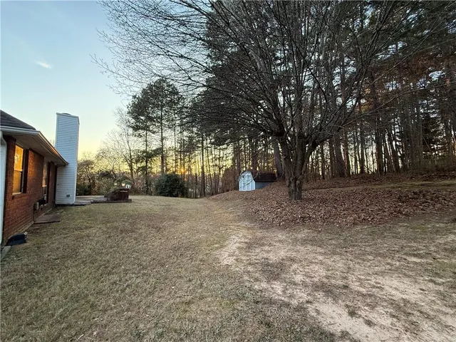a view of outdoor space and yard