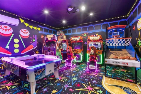 a room that has a bed and a chair in it