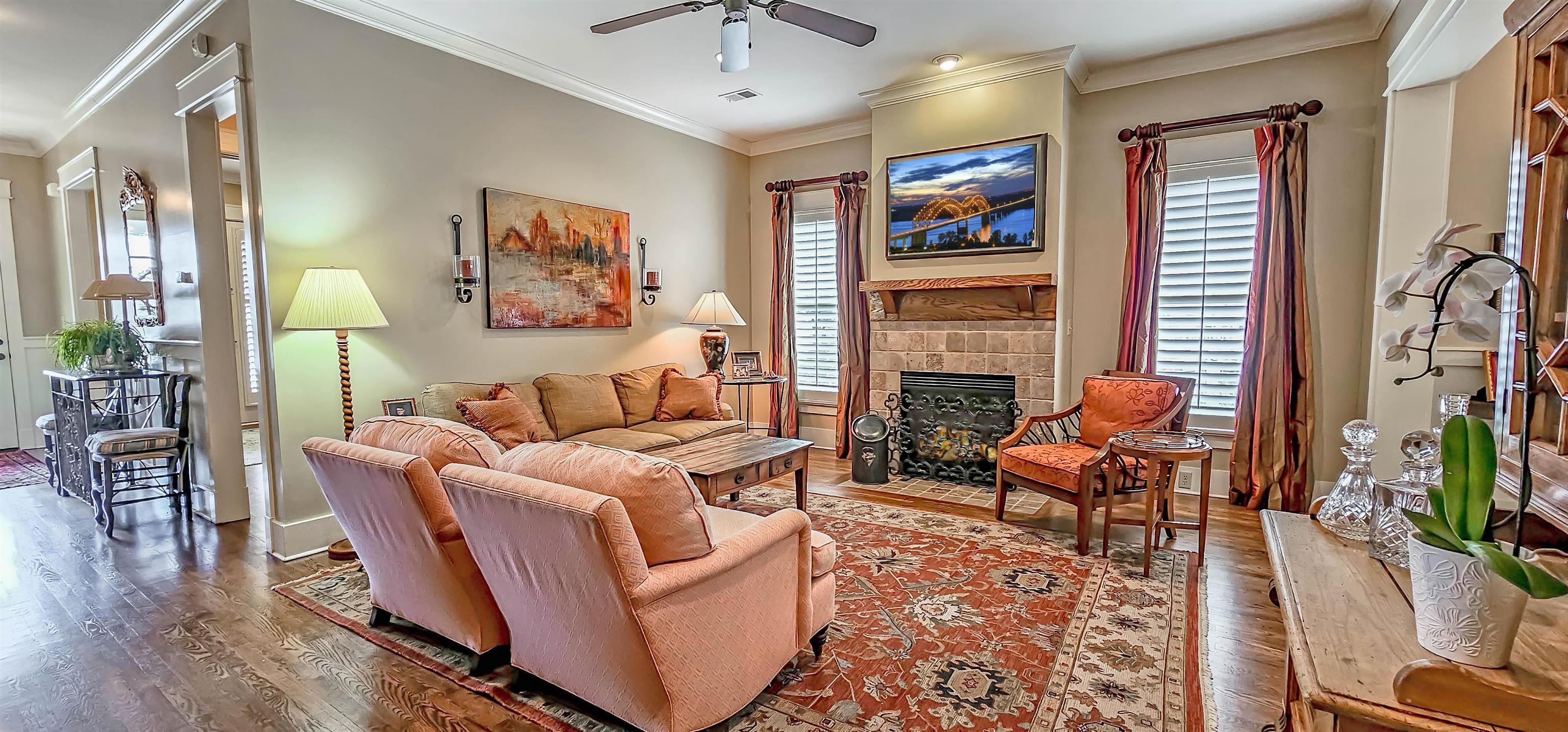 1784 Penshurst Drive Collierville, TN 38017 - Photo 8 of 40 a living room with furniture fireplace and wooden floor