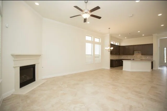 a view of a kitchen with a sink and a kitchen