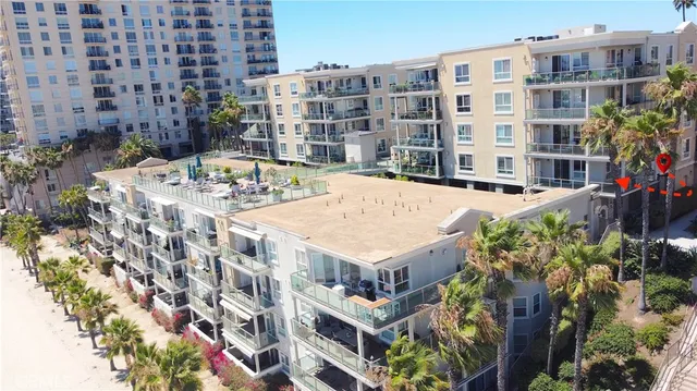 a view of a building with an outdoor space