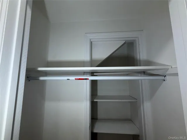 a close view of closet