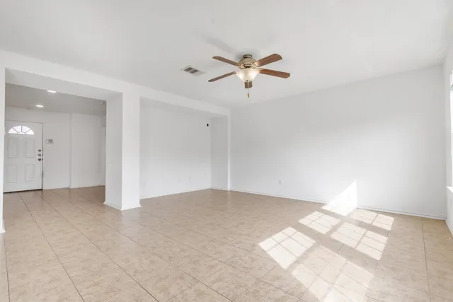 a view of an empty room