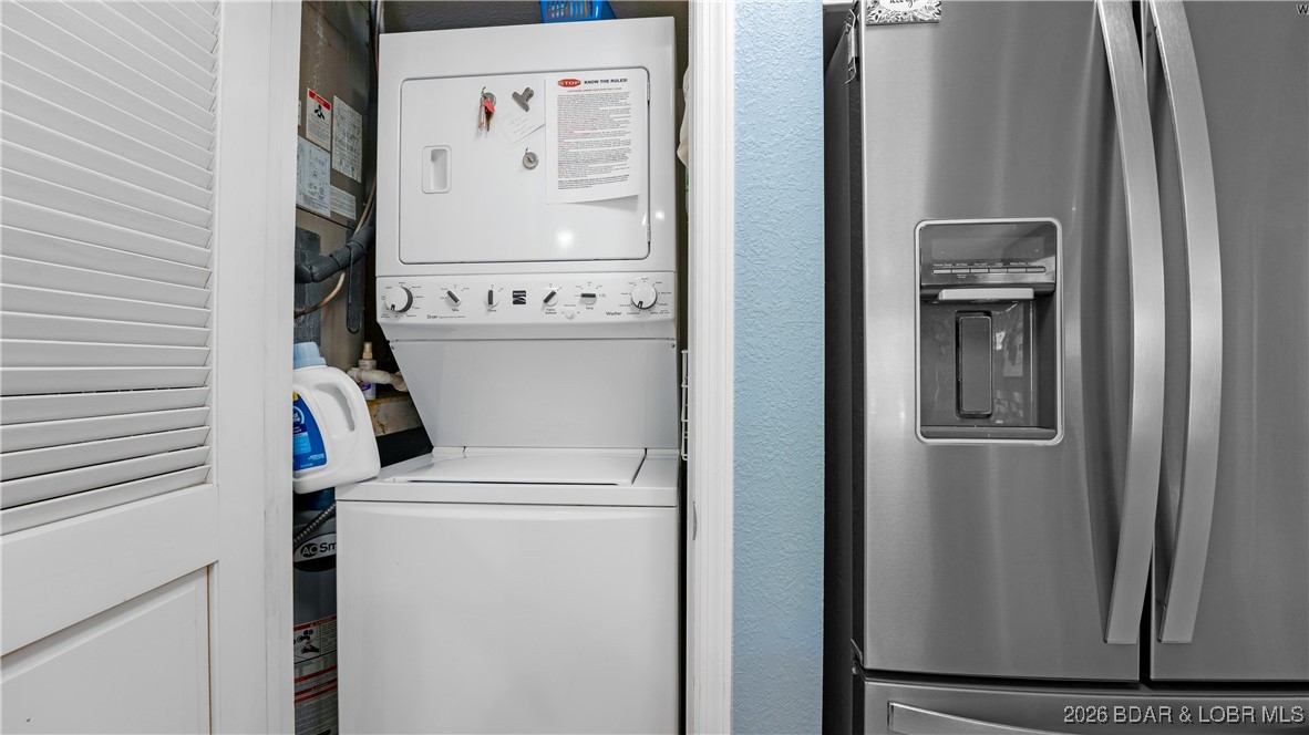 40 Lighthouse Road, Unit 5201 Lake Ozark, MO 65049 - Photo 17 of 32 Stackable washer/dryer and newer refrigerator incl