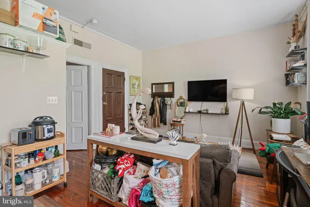 a bedroom with a bed and a closet