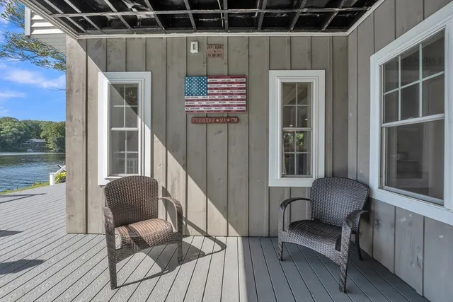 a backyard of a house