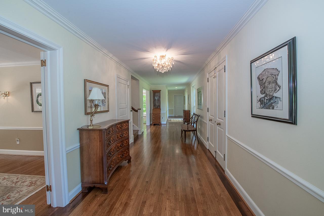 237 Atlee Road Wayne, PA 19087 - Photo 4 of 44 Gallery Foyer with custom inset hardwood floors