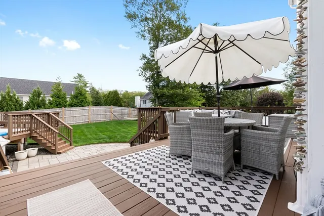 a view of outdoor space with seating area