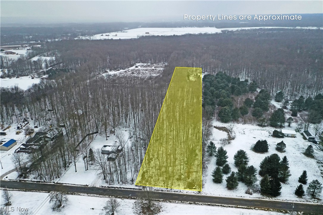 Kale Adams Road Southwest Warren, OH 44481 - Photo 3 of 13 Snowy aerial view of lot
