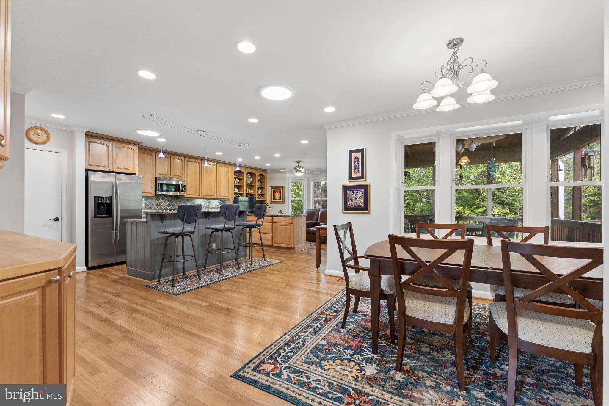 1806 Birch Road McLean, VA 22101 - Photo 14 of 61 Open Kitchen w/ Island and Dining area