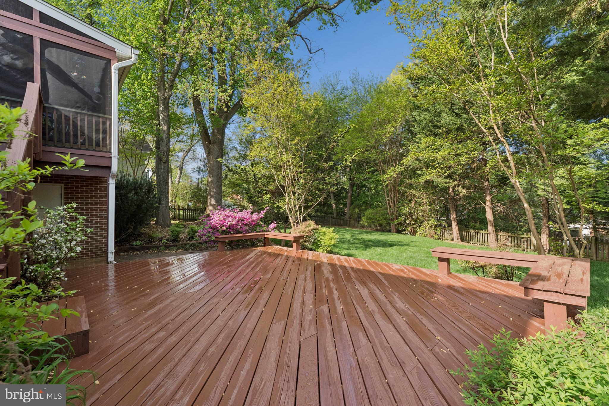 1806 Birch Road McLean, VA 22101 - Photo 50 of 61 Back Deck w/ bench