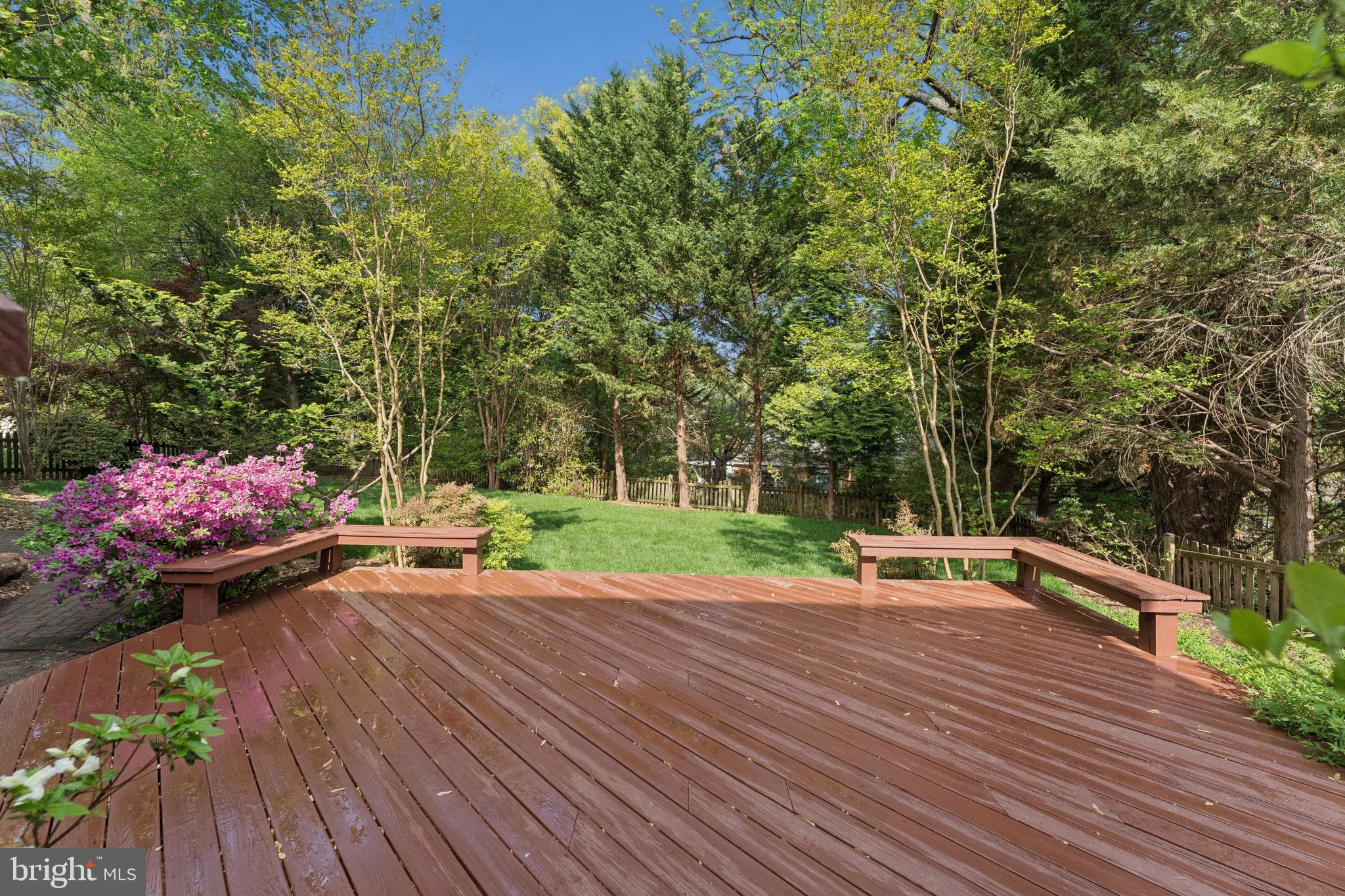 1806 Birch Road McLean, VA 22101 - Photo 52 of 61 Back Deck w/ bench