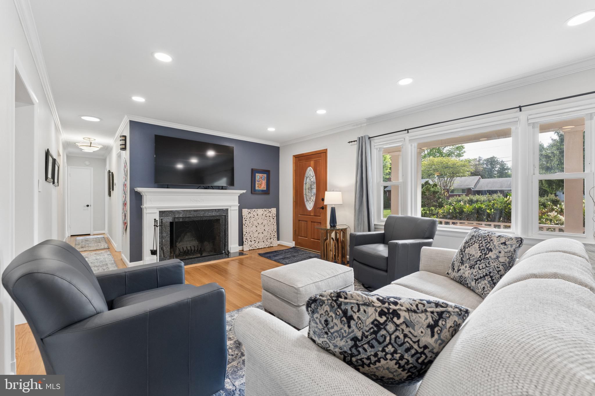 1806 Birch Road McLean, VA 22101 - Photo 9 of 61 Formal Living w/ Fireplace