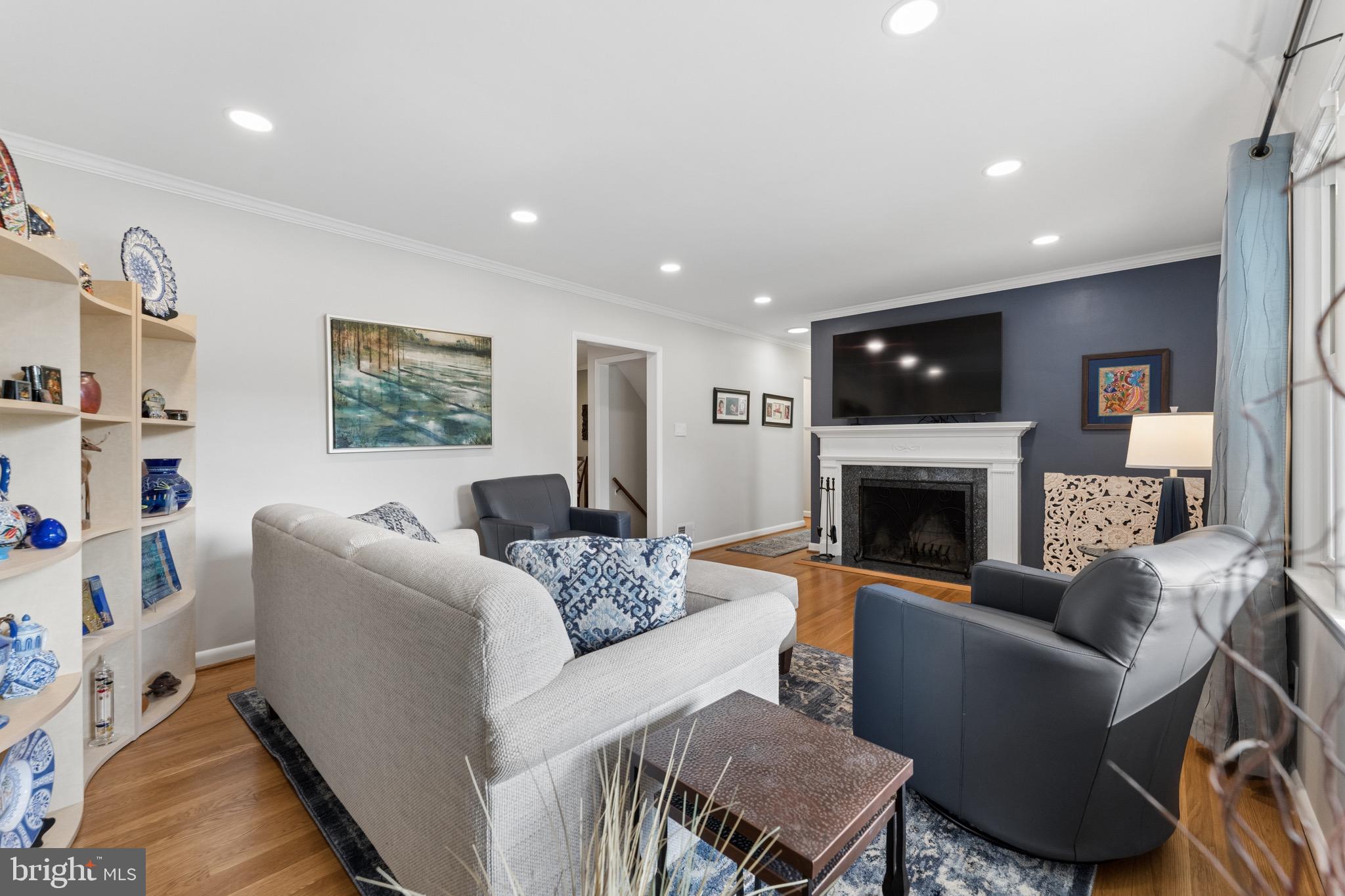 1806 Birch Road McLean, VA 22101 - Photo 10 of 61 Formal Living w/ Fireplace