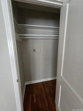 a close view of closet