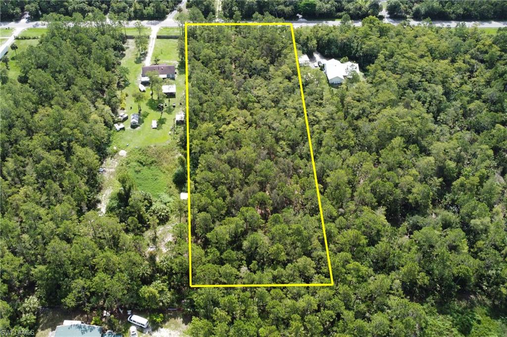 8th Street Northeast Naples, FL 34102 - Photo 10 of 10 Aerial view of property's location with property boundaries highlighted