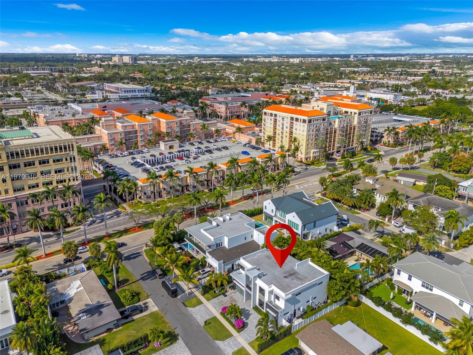 225 Northeast 3rd Street Boca Raton, FL 33432 - Photo 5 of 36 an aerial view of city and lake