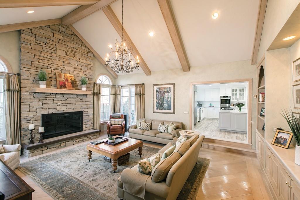4 Garland Road Lincoln, MA 01773 - Photo 6 of 31 a living room with furniture and a fireplace