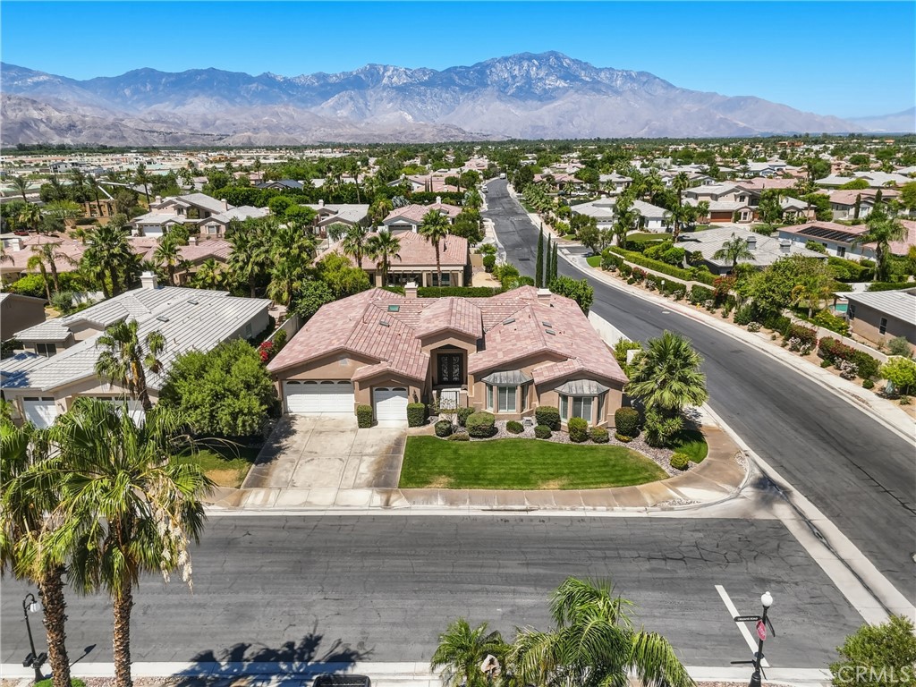9 Orleans Road Rancho Mirage, CA 92270 - Photo 67 of 71 an aerial view of residential houses with outdoor space