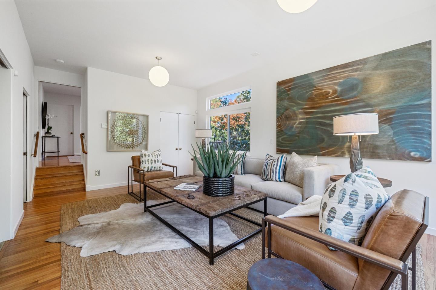 729 Tolman Drive Stanford, CA 94305 - Photo 6 of 48 a living room with furniture and wooden floor