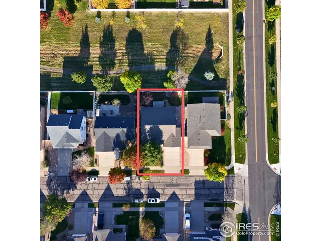 a bird view of a dining room