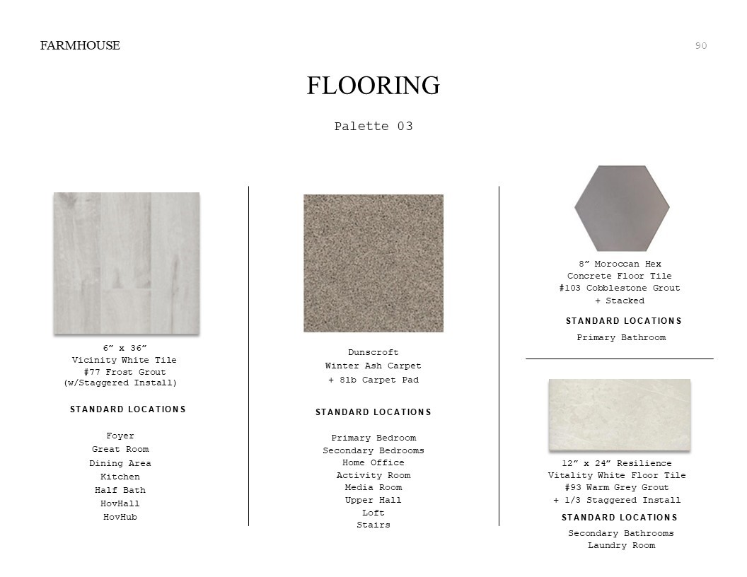 2614 Good Morrow Drive Rosenberg, TX 77471 - Photo 32 of 47 Farmhouse Look Palette 3: Flooring Selection Sheet (*Artist rendering used for illustration purposes only.)