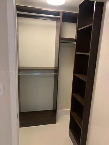 a close view of closet
