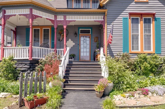 a front view of a house