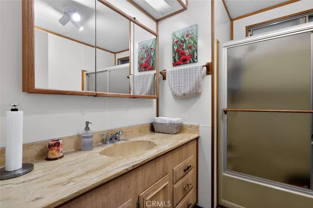 a room with a door and a window