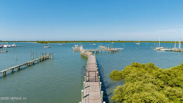 a view of an ocean and beach