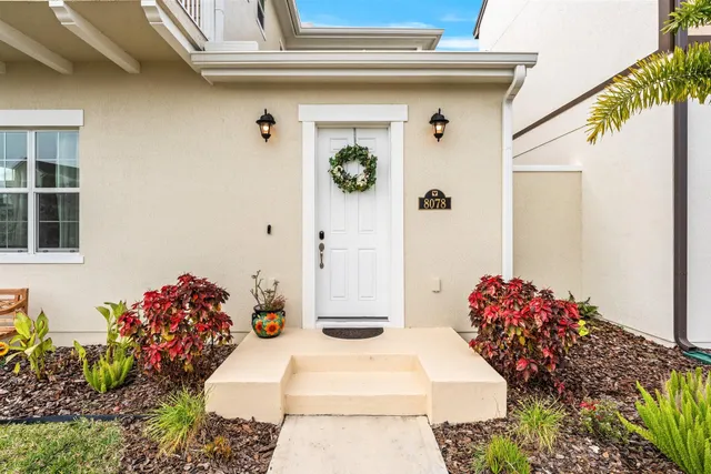 a front view of a house