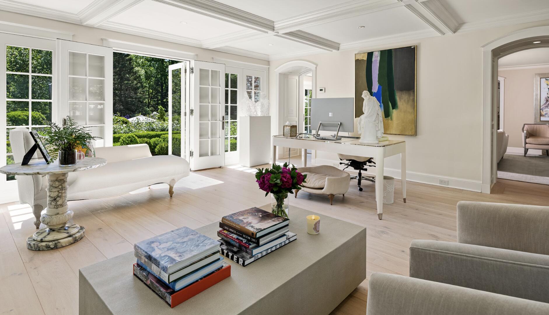 1024 Smith Ridge Road New Canaan, CT 06840 - Photo 11 of 40 a living room with furniture and a large window