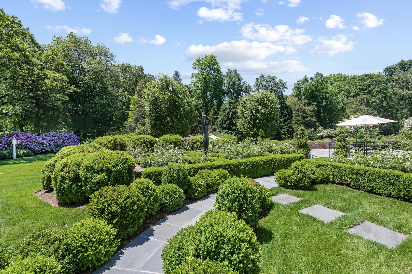 1024 Smith Ridge Road New Canaan, CT 06840 - Photo 34 of 40 a view of a garden with flowers