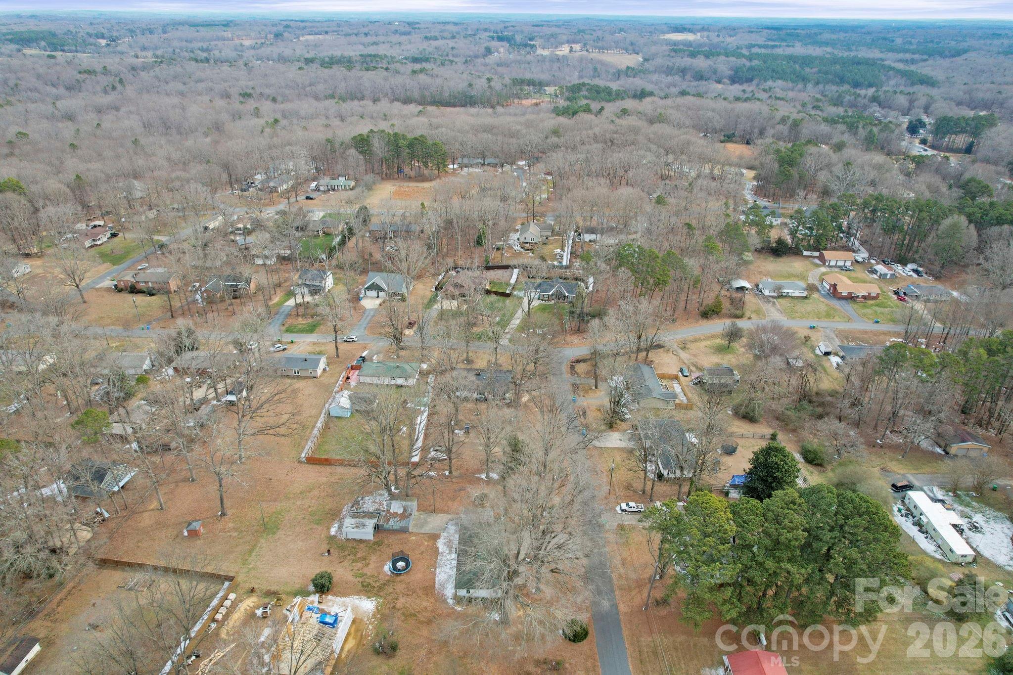 201 North Beverly Drive Locust, NC 28097 - Photo 33 of 36 an aerial view of residential house with outdoor space