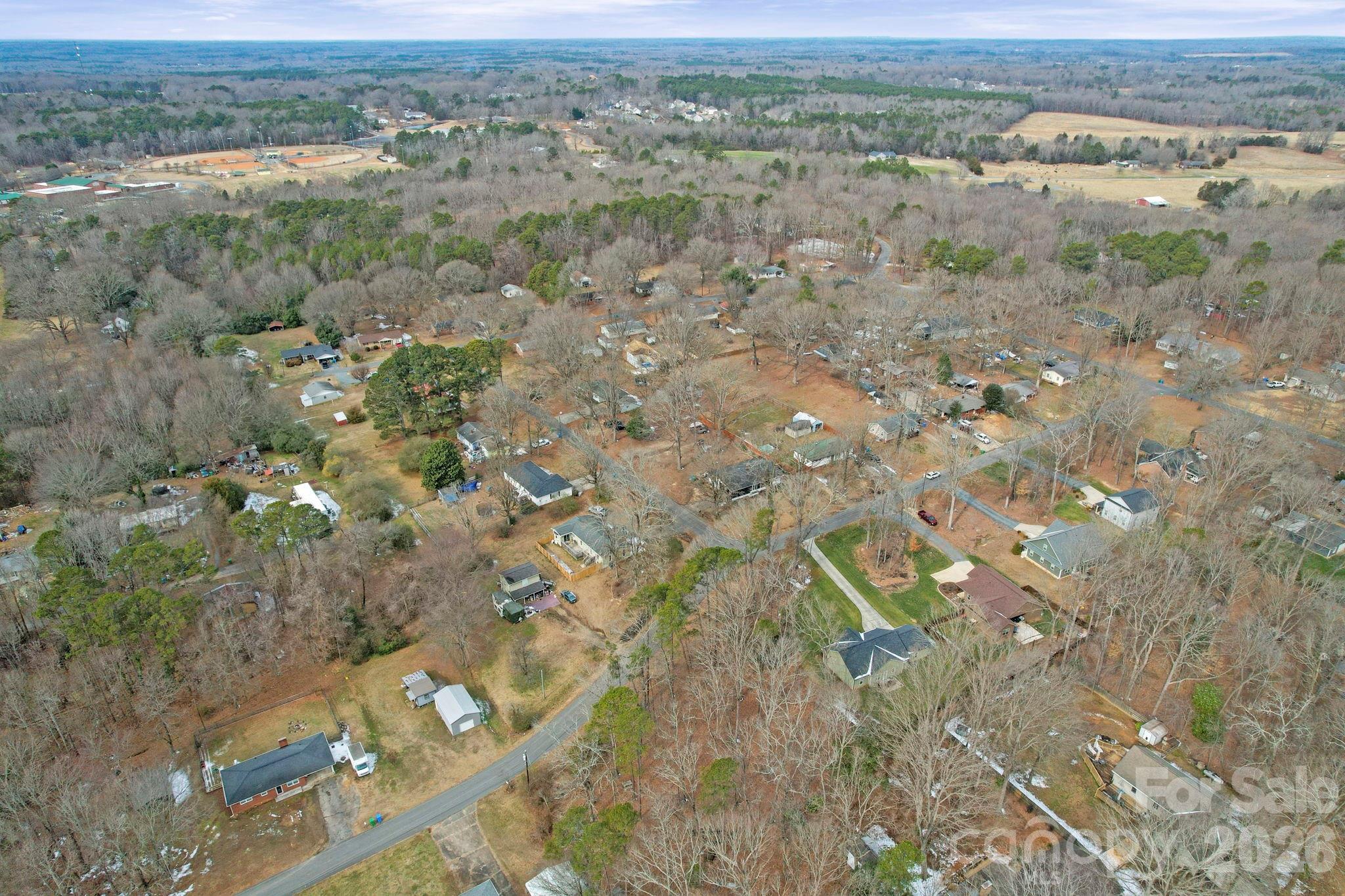 201 North Beverly Drive Locust, NC 28097 - Photo 34 of 36 an aerial view of house with yard