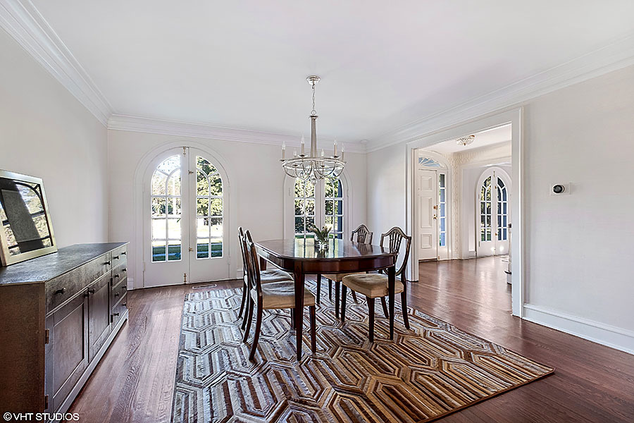 480 Sheridan Road Winnetka, IL 60093 - Photo 10 of 29 a view of a dining room with furniture window and wooden floor