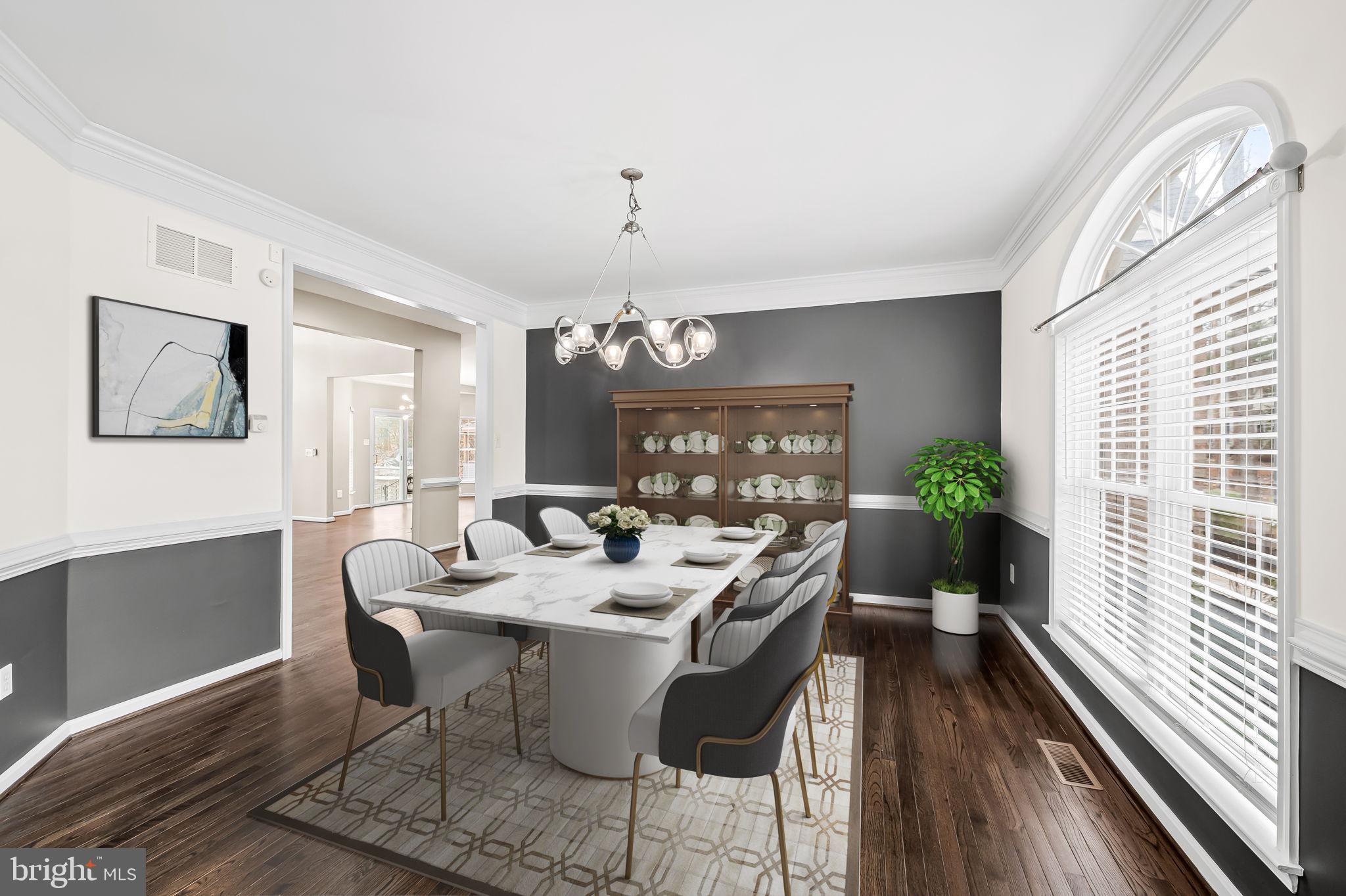 9 Durkee Farm Road Reisterstown, MD 21136 - Photo 9 of 74 Dining room virtually staged