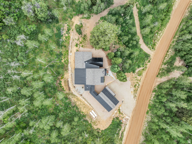 1766 West Tollgate Cyn Road Coalville, UT 84017 - Photo 55 of 59 Aerial perspective showcasing a contemporary residence with a detached structure
