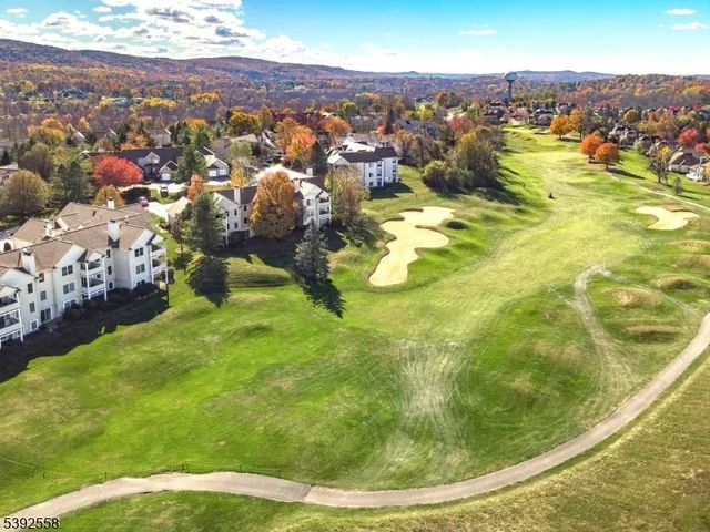 a view of an outdoor space and mountains