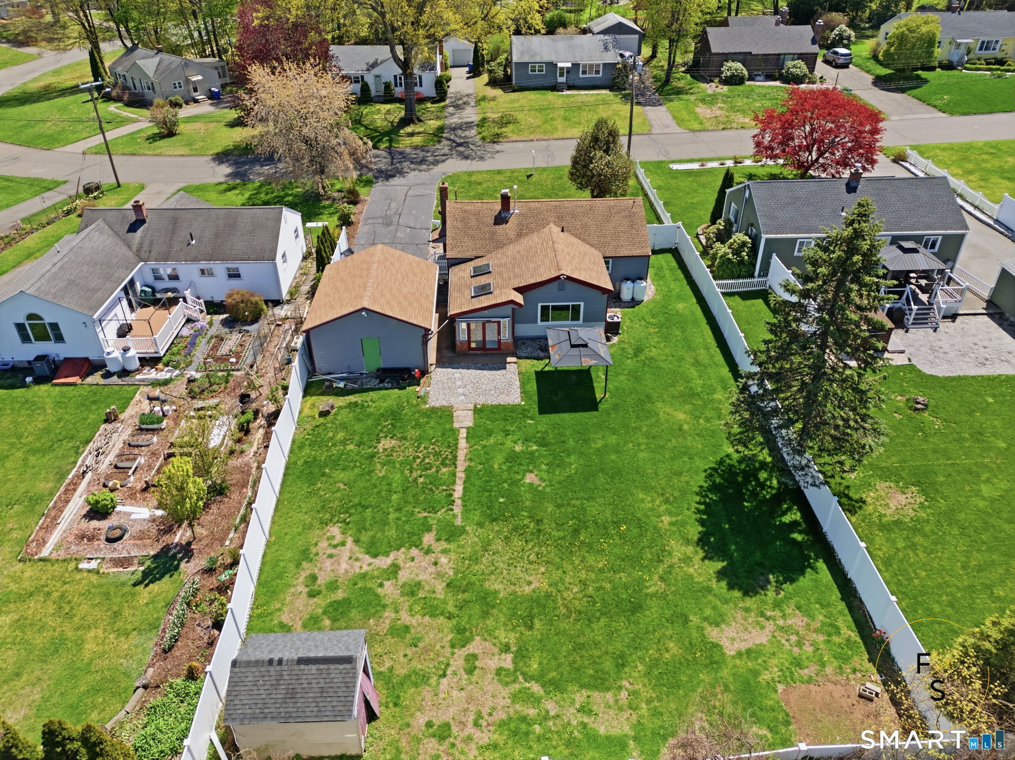 57 Concord Circle Wethersfield, CT 06109 - Photo 35 of 37 an aerial view of residential houses with outdoor space