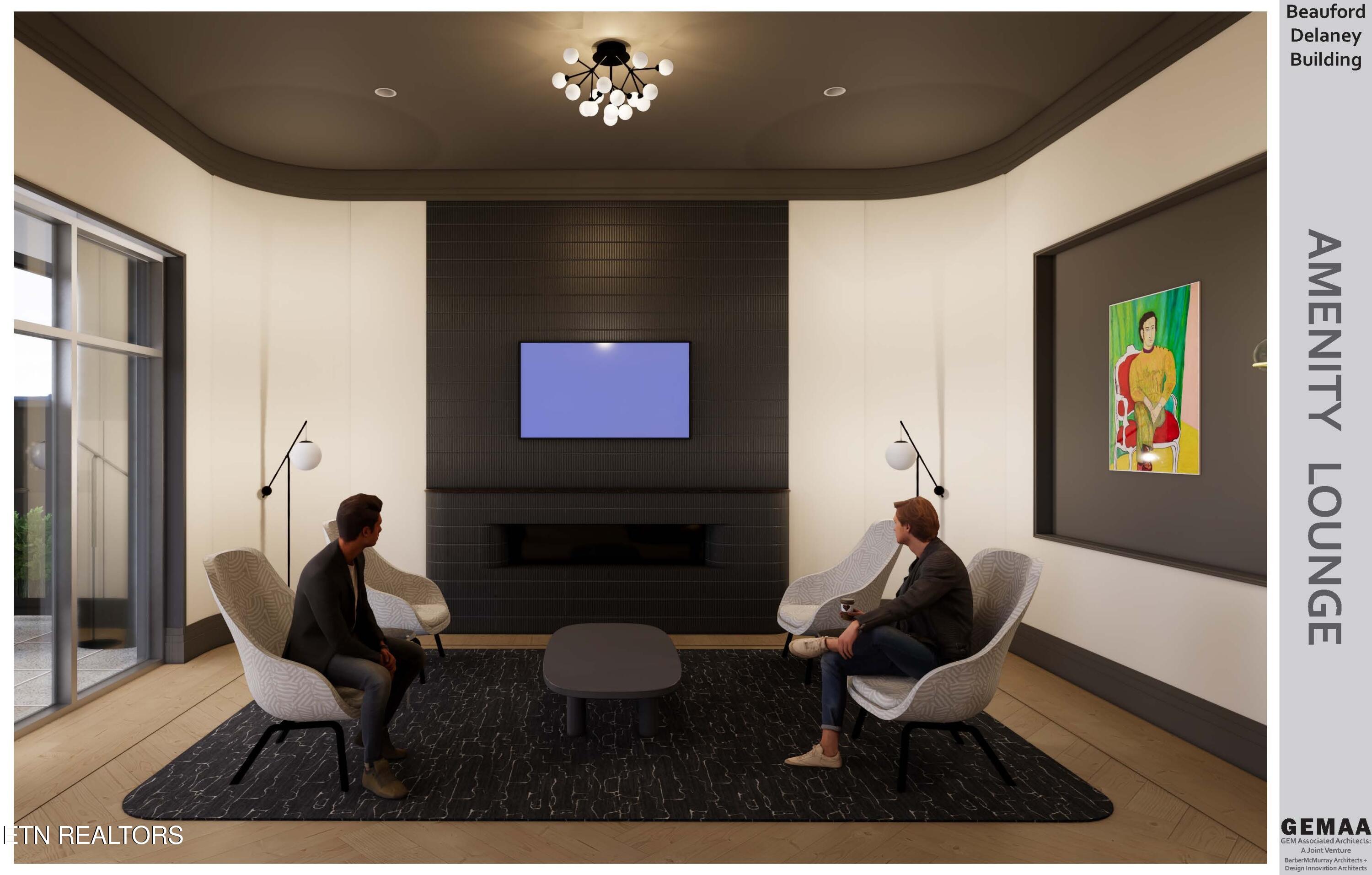 122 Stadium Way, Unit 710 Knoxville, TN 37915 - Photo 9 of 13 Beauford Delaney Building -Amenity Loung