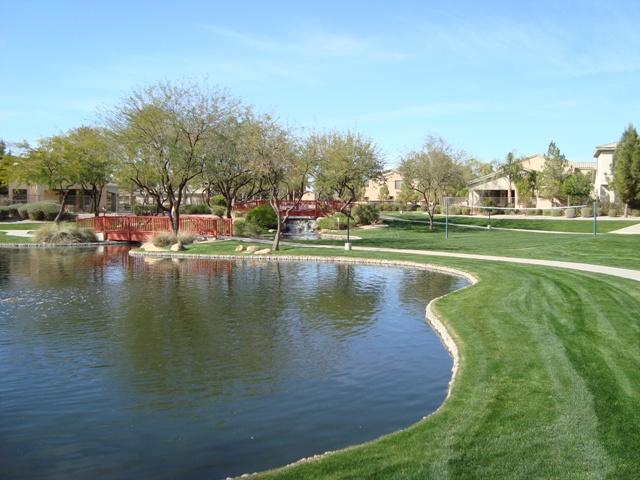 1857 West Periwinkle Way Chandler, AZ 85248 - Photo 21 of 25 Pond near volleyball net