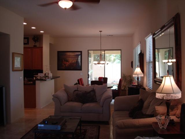 1857 West Periwinkle Way Chandler, AZ 85248 - Photo 3 of 25 Open living room w/ 16' travertine