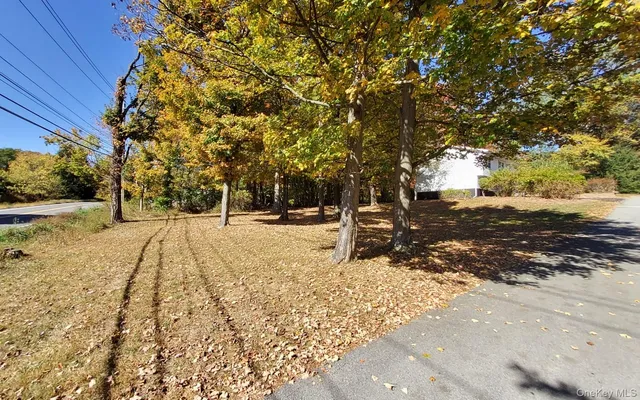 a view of road with trees