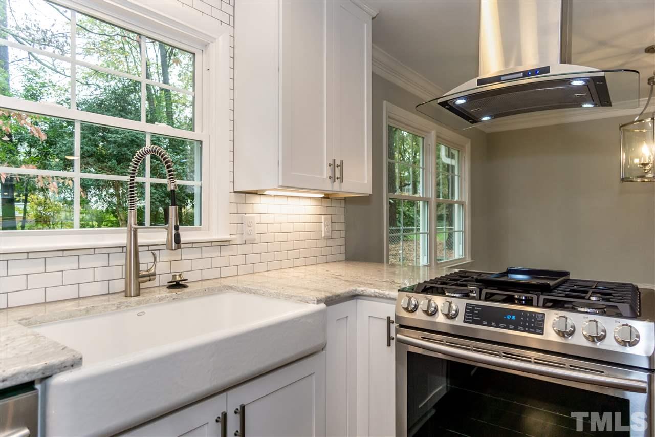 720 Dartmouth Road Raleigh, NC 27609 - Photo 9 of 25 Newly renovated kitchen! Farmhouse Sink.