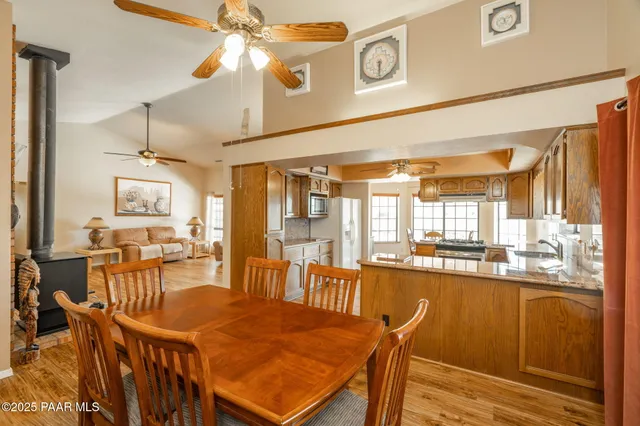 a kitchen with lots of counter top space