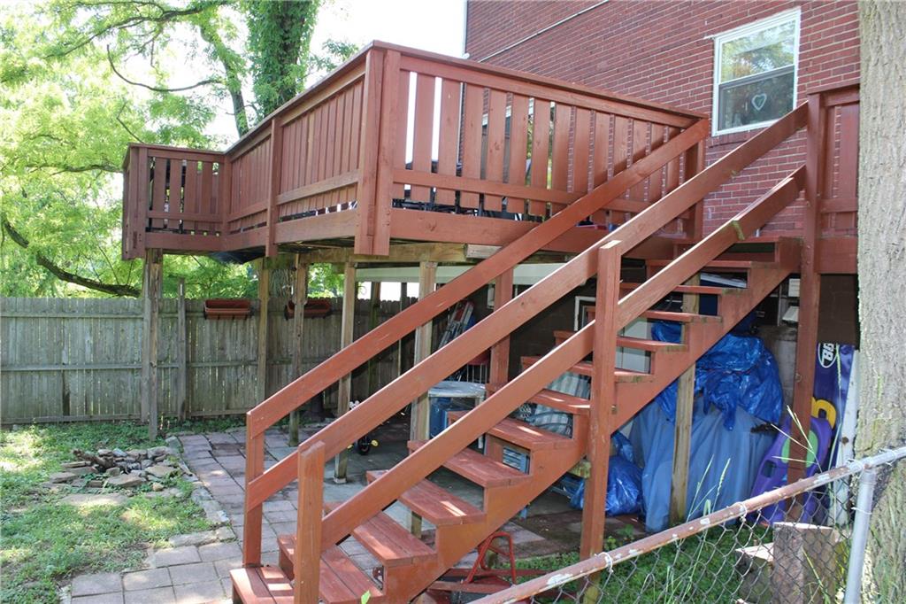 422 Dailey Road Brentwood, PA 15227 - Photo 21 of 22 Rear deck with stair access to the backyard