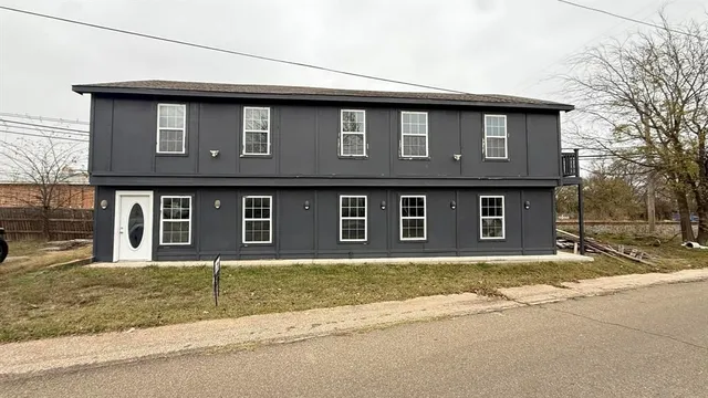 a front view of a house
