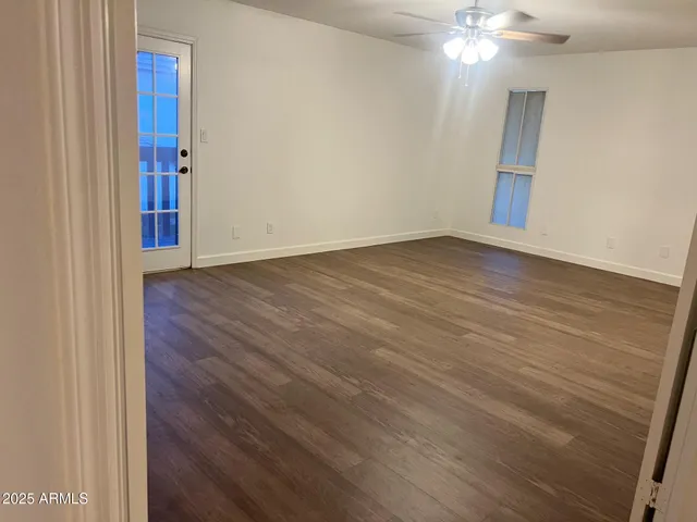 wooden floor in an empty room