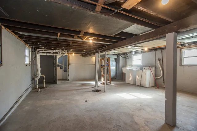 a view of room with gym equipment